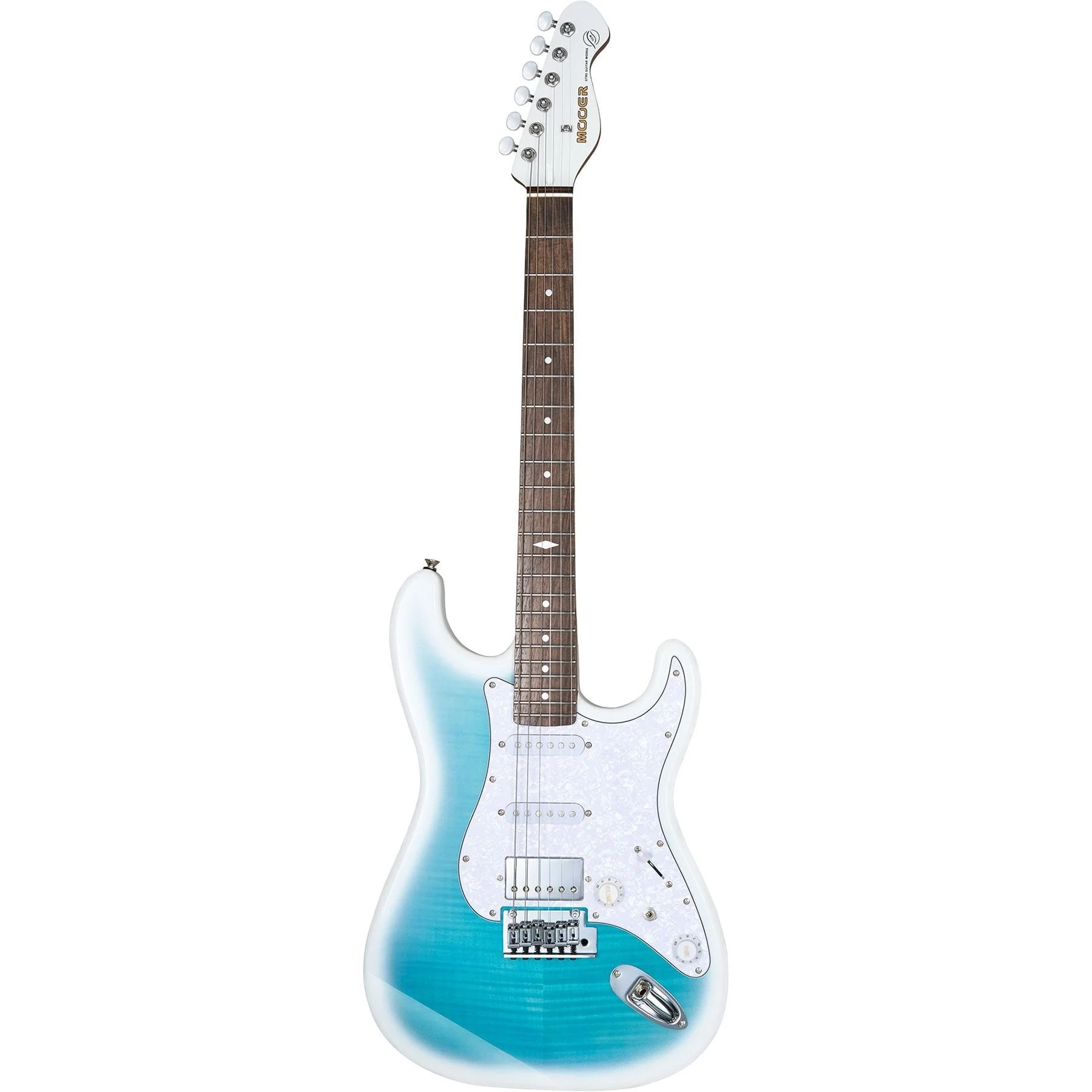 Mooer MSC41ProDBL Elektro Gitar (Dreamy Blue)