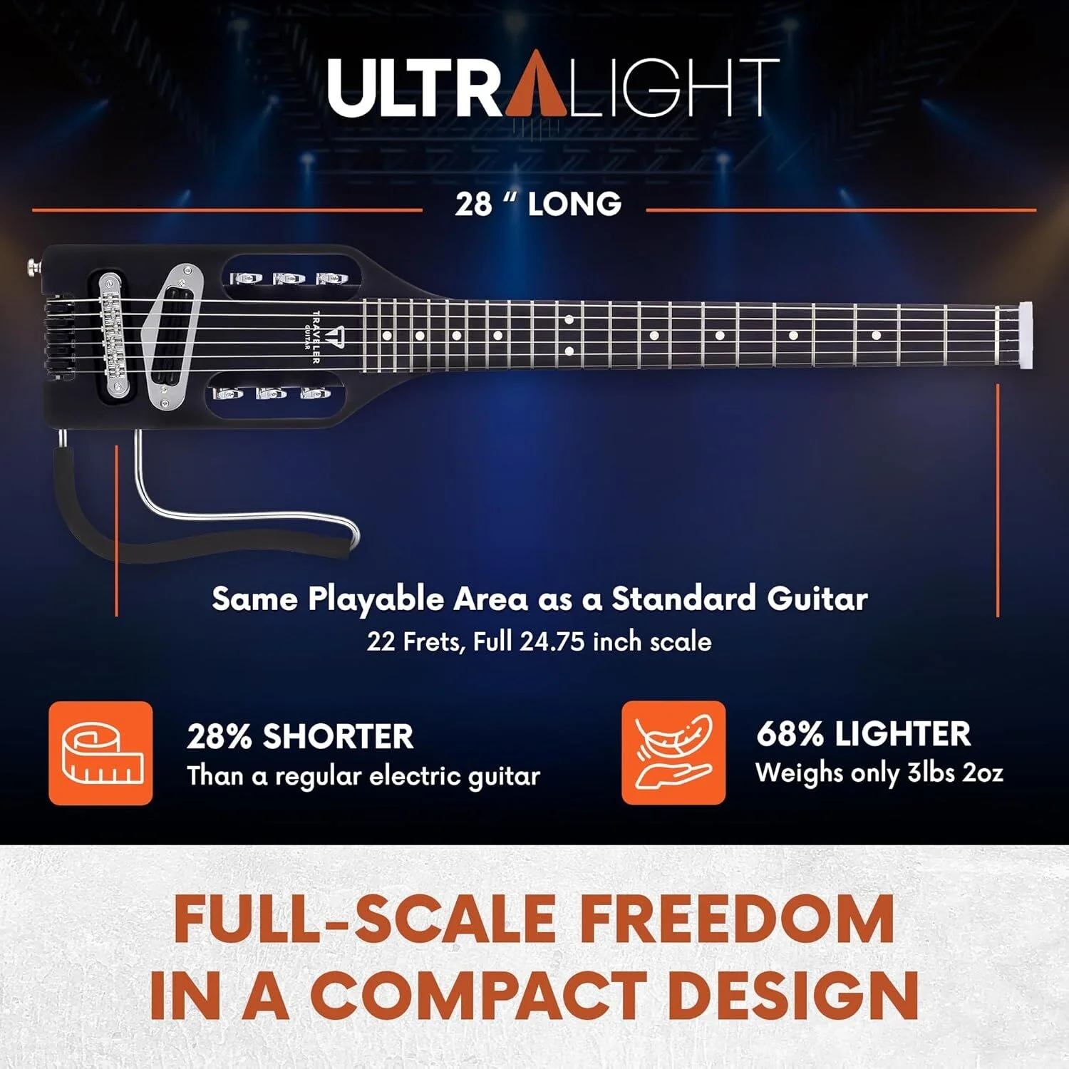 Traveler ULEBKM Ultra Light Elektro Gitar