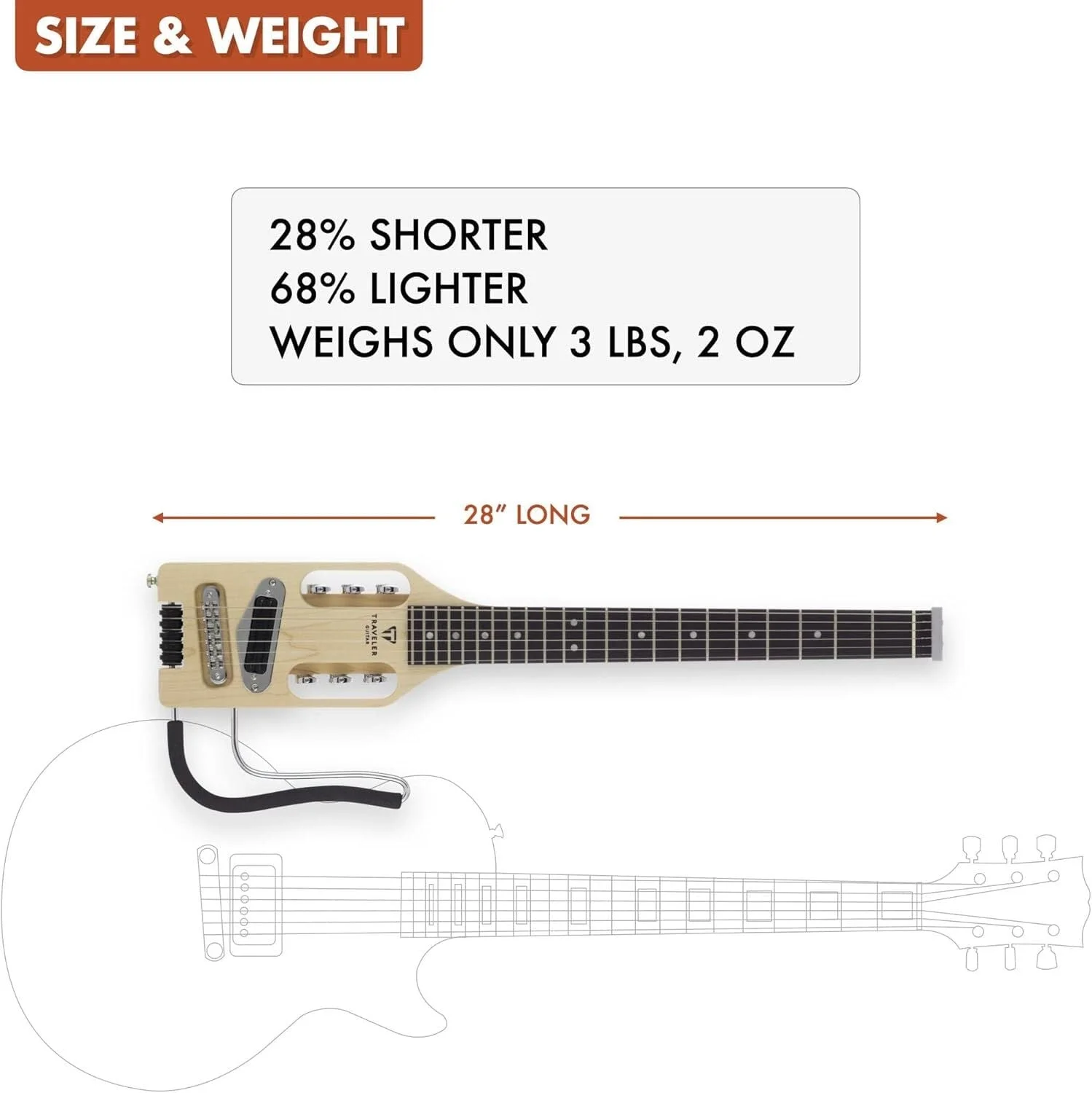Traveler ULEMPS Ultra Light Elektro Gitar