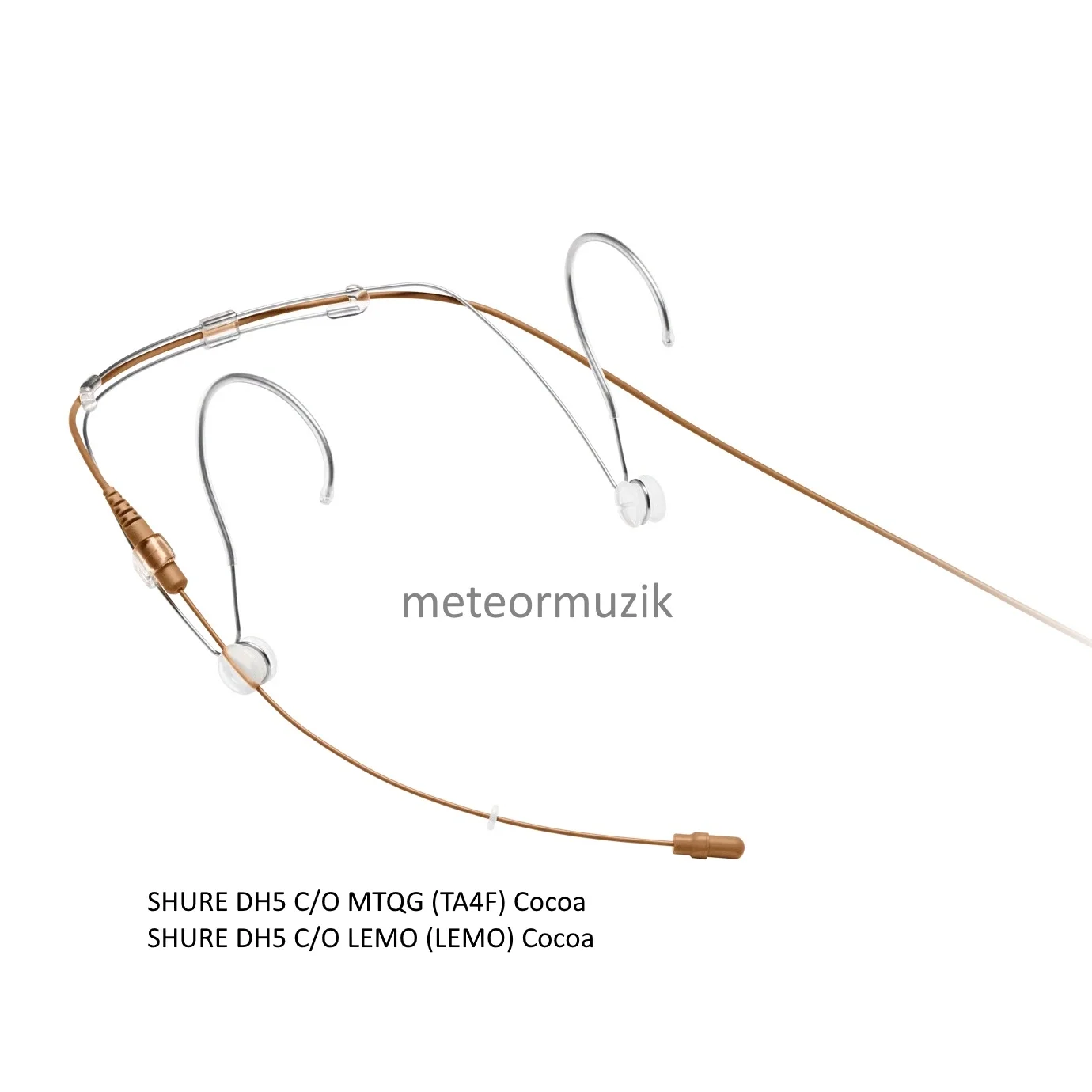 Shure DH5 DuraPlex Omni Stüdyo Headset Mikrofon MTQG | LEMO / Siyah | Ten | Cocoa