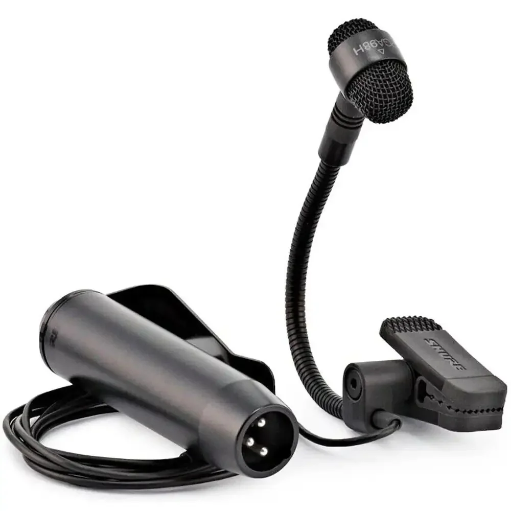 Shure PGA98H-XLR Kıskaçlı Kondansatör Nefesli Mikrofonu (5 m Kablo ile)