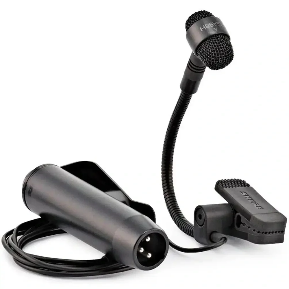 Shure PGA98H-XLR Kıskaçlı Kondansatör Nefesli Mikrofonu (5 m Kablo ile)