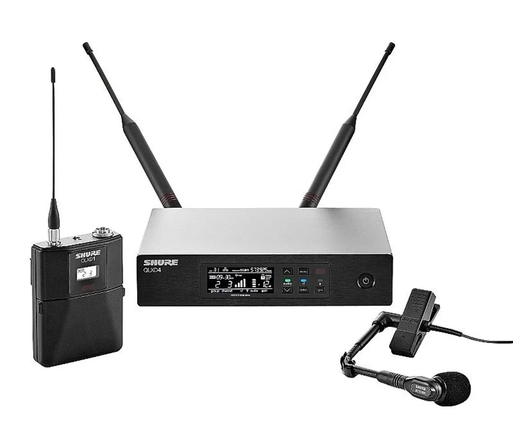 Shure QLXD14/98H Dijital Kablosuz Enstrüman Mikrofonu Seti (Beta 98H/C)