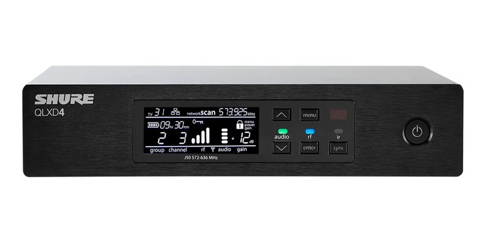 ***** SHURE Qlxd4Q Kablosuz Mikrofonlar İçin 4 Kanal Alıcı Ünite