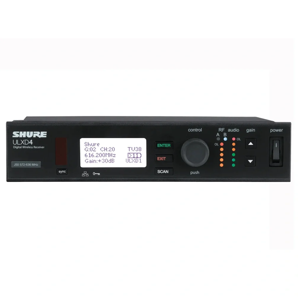 Shure ULXD4E Tek Kanallı Dijital Kablosuz Alıcı