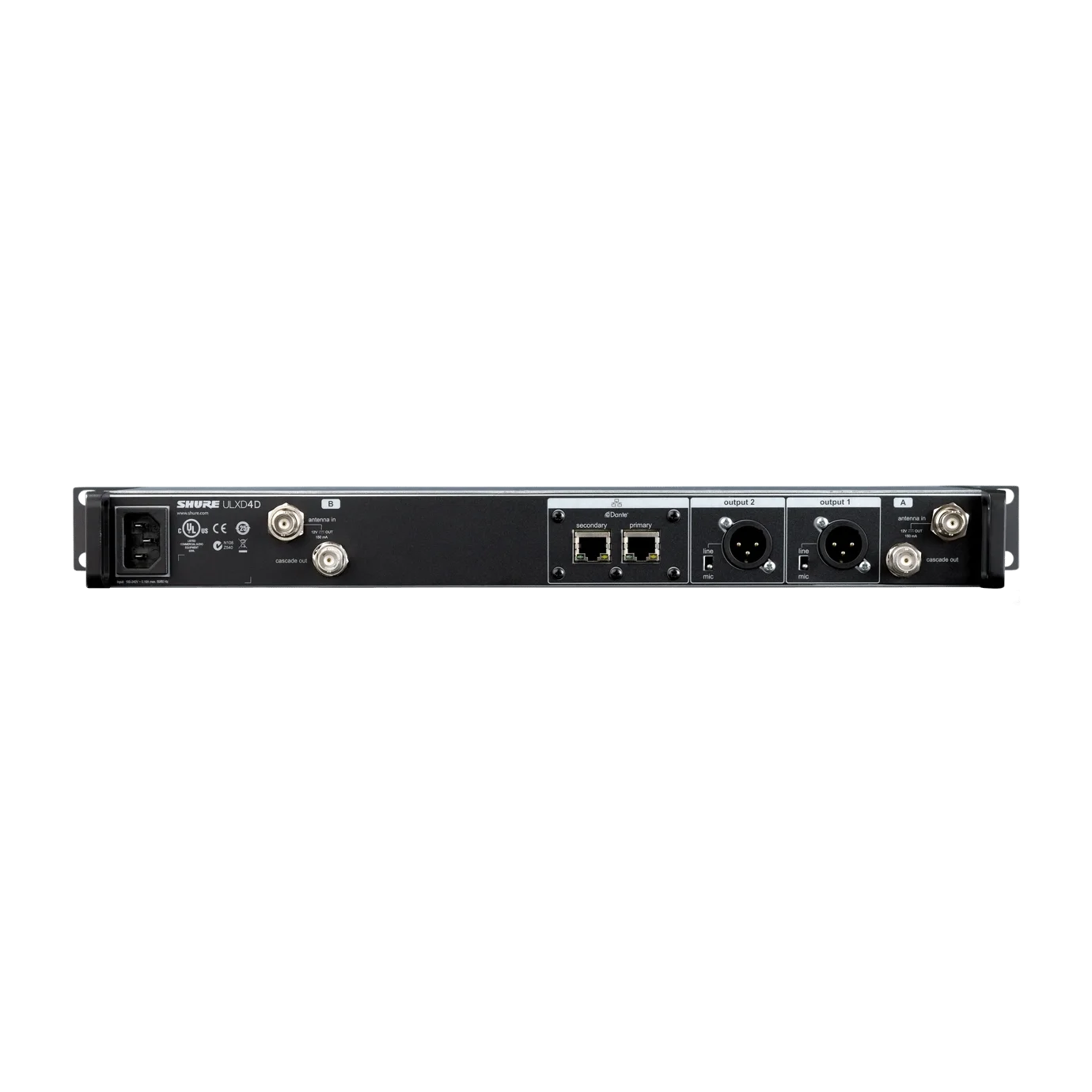 SHURE ULXD4D Dual 2-kanal Wireless Receiver