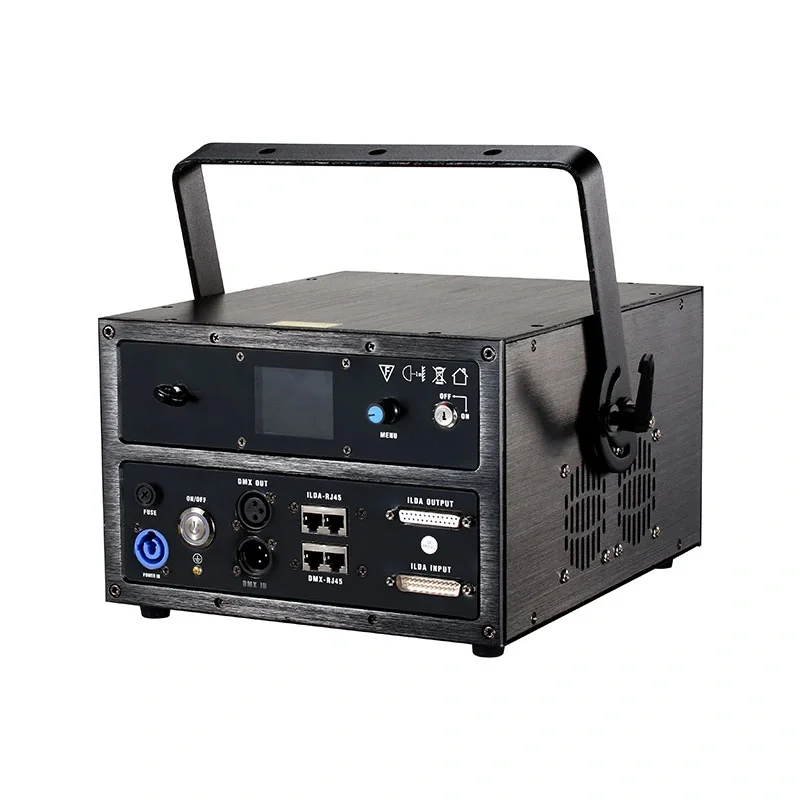 SPL RGB-115 10W Renkli Lazer Işık | Kontrol Yöntemi : Mobil, ILDA, DMX (Pangolin vb. arayüzler veya ışık mikseri, kontrolcüler hariçtir)