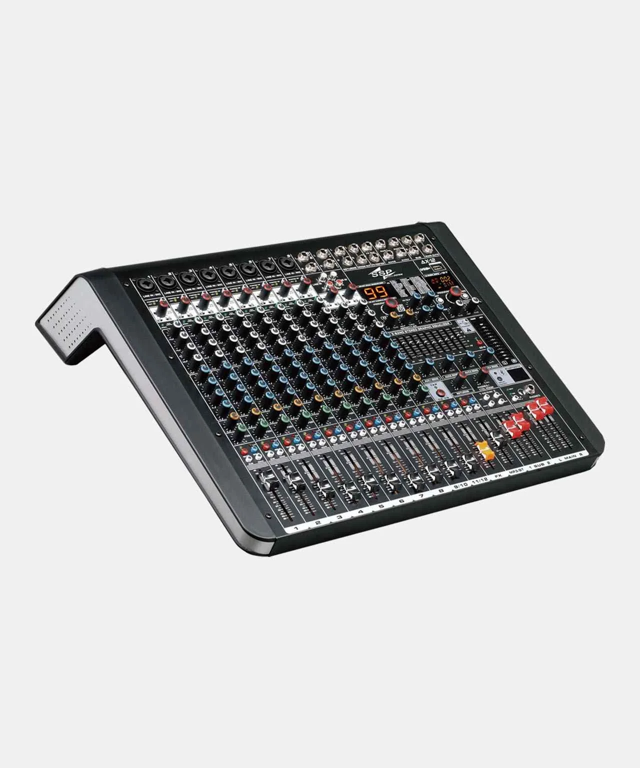 SSP AX-12 12 Kanal Ses Mikseri, Bluetooth, Usb, Recorder, Effect, 4-aux