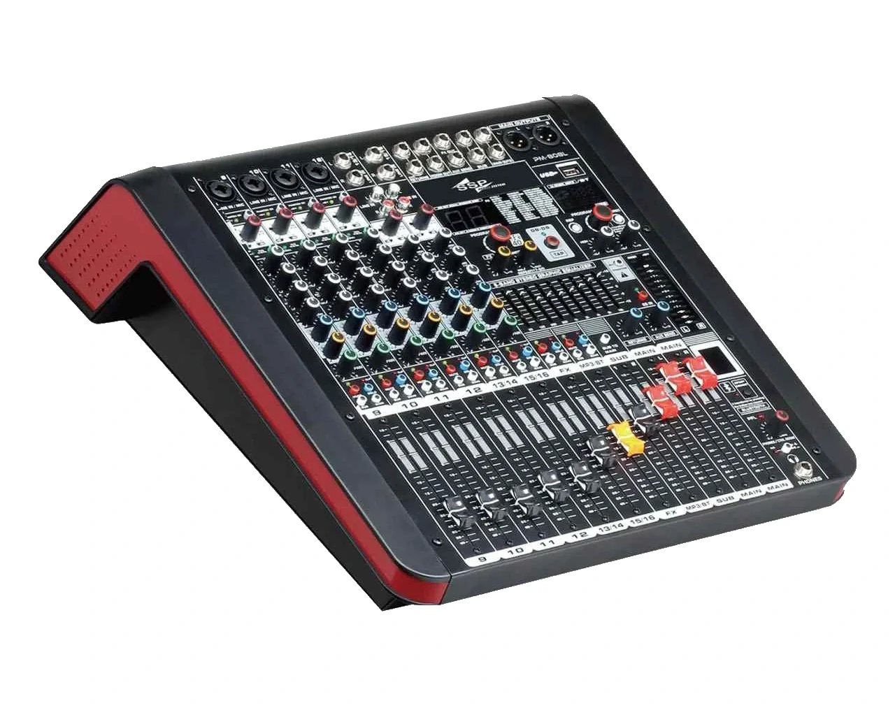 SSP PM 808L 8-kanal Powermixer 2x650W, Bluetooth, Usb, Recorder, Efekt