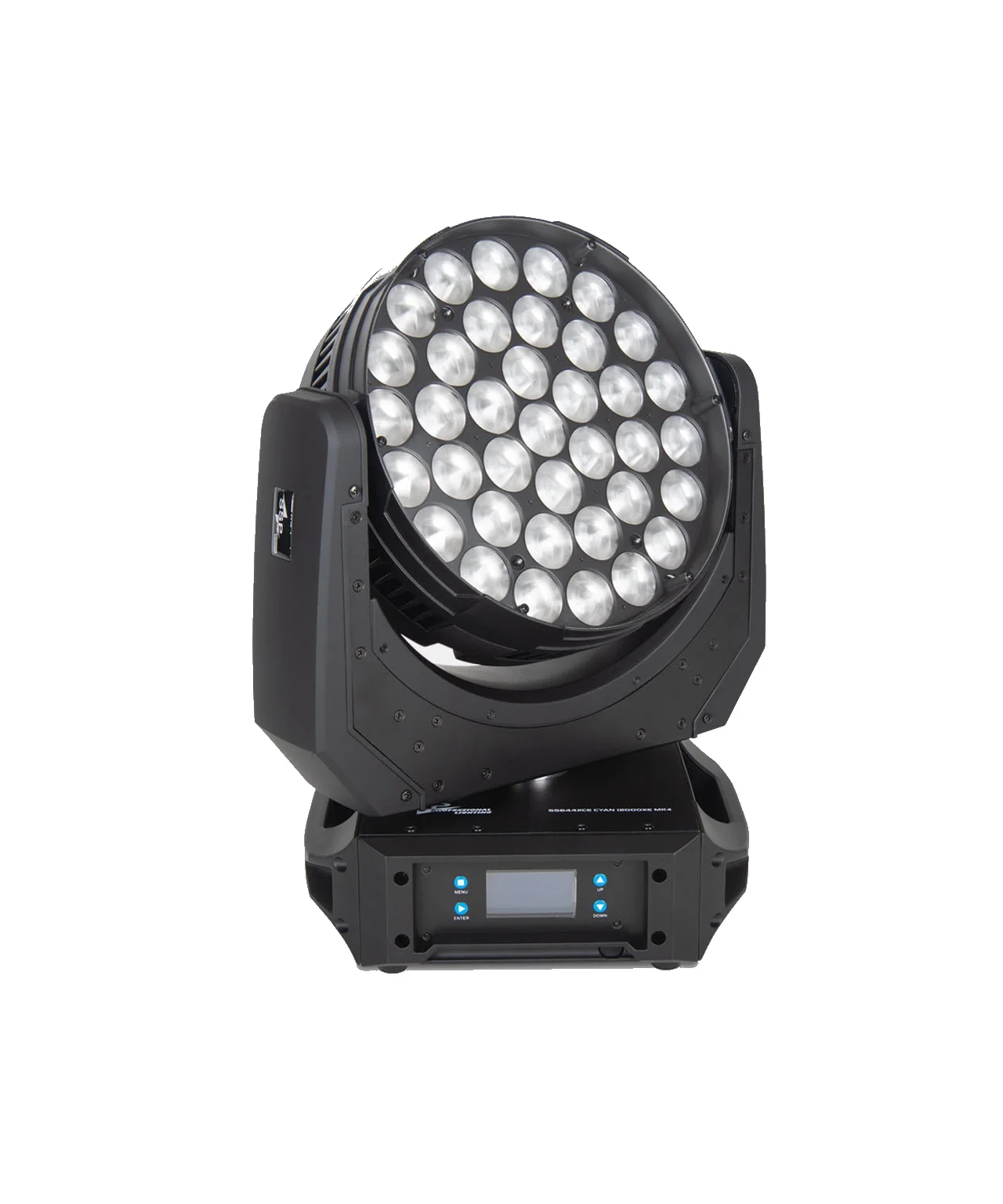 SSP SS644XCE CYAN12000 37x20W RGBW Led Moving Head Zoom Wash, 8°-40°