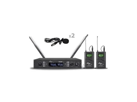 SSP WM802/LL Çift Yaka Kablosuz Mikrofon Seti