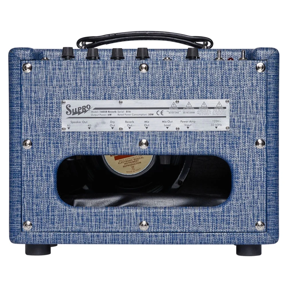 Supro 1605RJ 64 Reverb - 5W 1x8 Blue Rhino Elektro Gitar Amfisi
