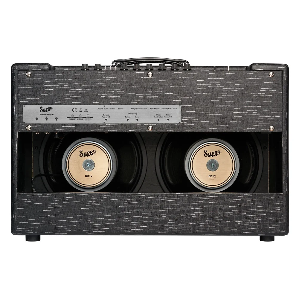 Supro 1933R Royale 212 - 50W 2x12 Black Scandia Elektro Gitar Amfisi