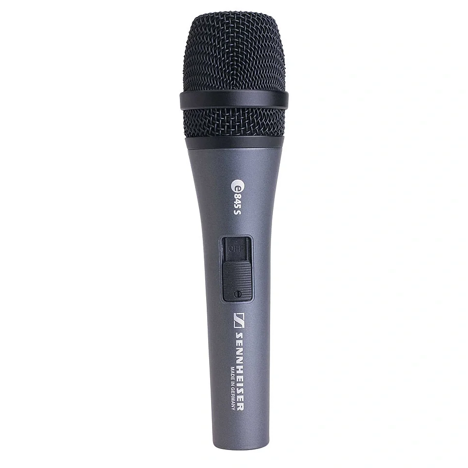 Sennheiser E-845-S Dinamik Mikrofon Supercardioid Anahtarlı