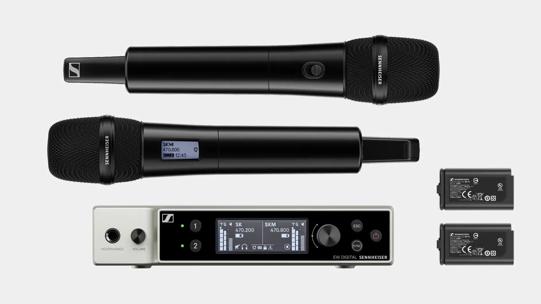 Sennheiser EW-DX 835-S Çift El Şarj Edilebilir Set