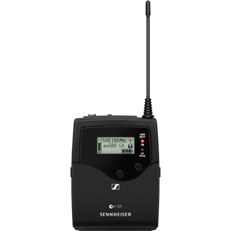 Sennheiser SK 500 G4-AW+ Bodypack transmitter with 1/8" audio input socket (EW connector),frequency range: AW+ (470 - 558 MHz)