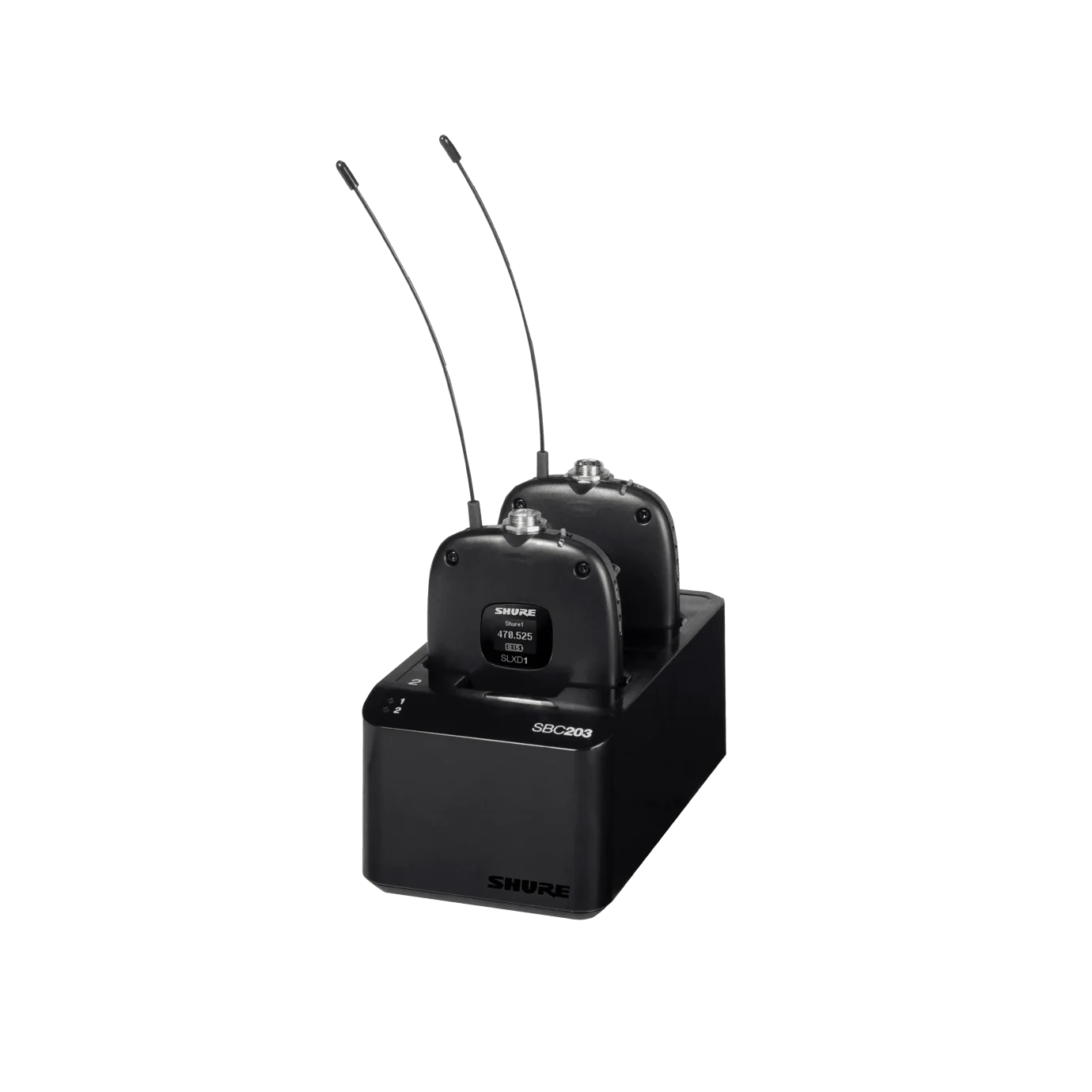 Shure SBC203 Çift Yuvalı Şarj İstasyonu for SLX-D Transmitter için