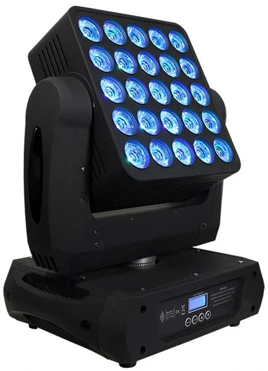Sidera SDR-398 25x12W Matrix Led Moving Head Wash Beam + Effect + Pixel
