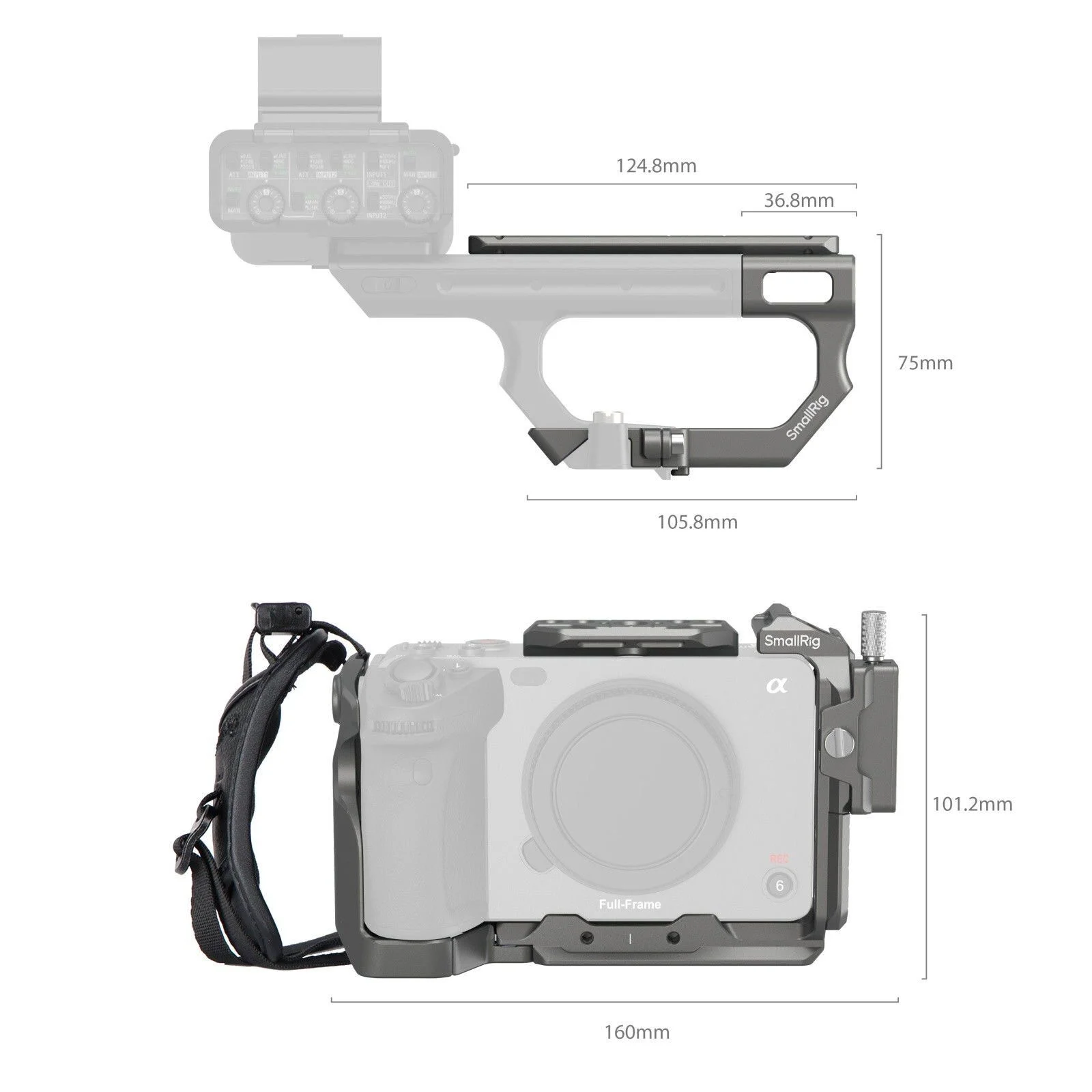 SmallRig 4771 Sony FX3 / FX3A / FX30 için HawkLock Hızlı Çıkarma Gelişmiş Kafes Kiti