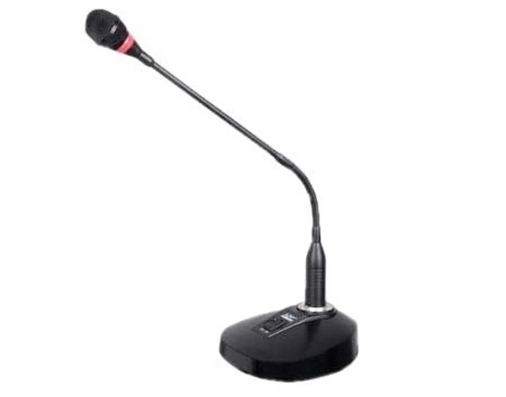 Spekon PH-60 Işıklı Masa Üstü Mikrofon, 2x1,5V Pil veya +48V, Double goosenecek