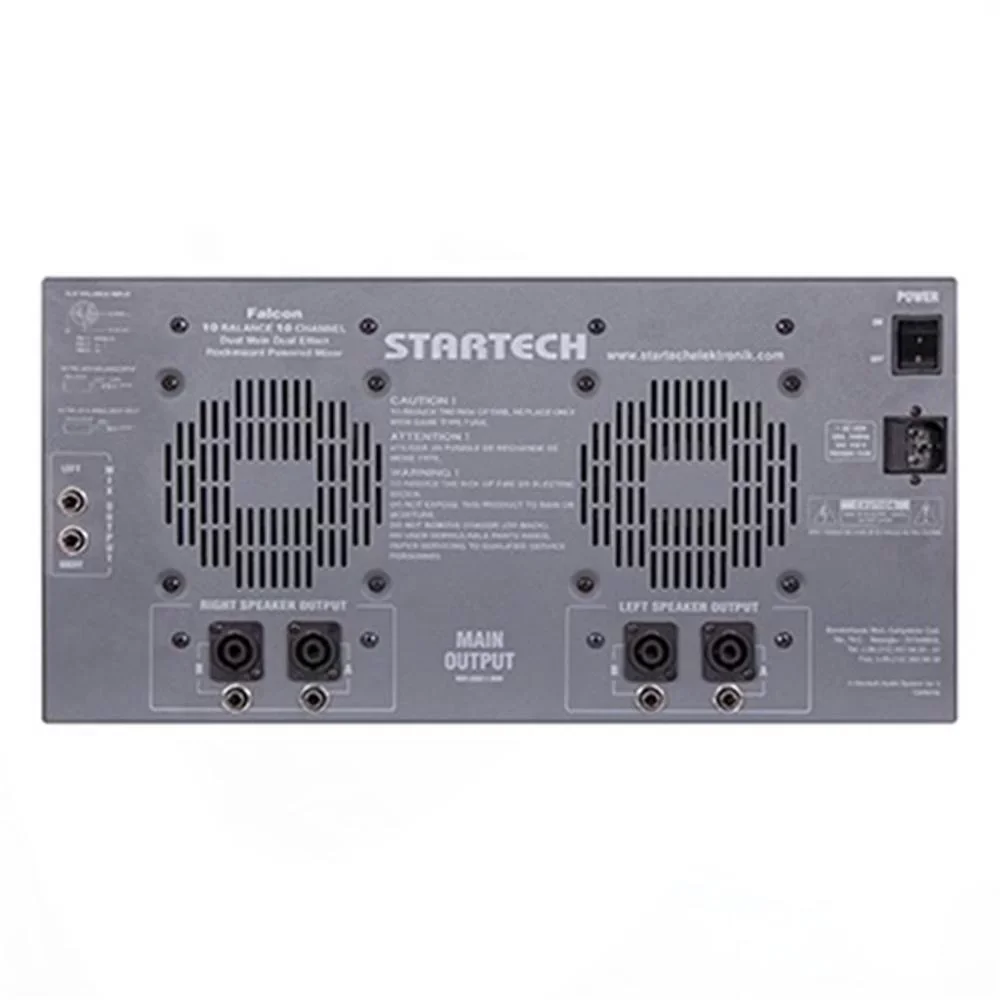 Startech Falcon USB-F10-2000 4x500W Powermixer 10-kanal