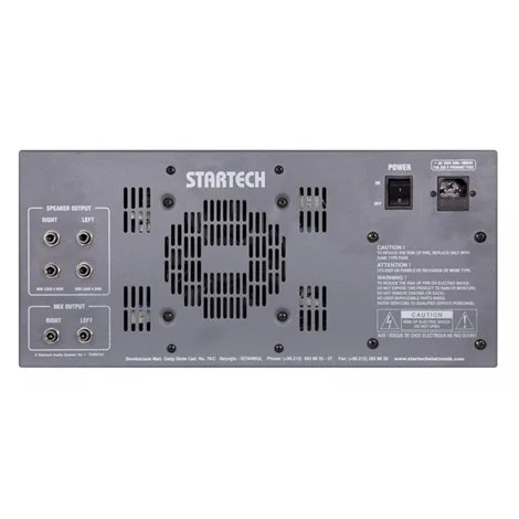 Startech SAFIR S6-800-USB 6-kanal Powermixer 2x400W/4-ohm USB Bluetooth