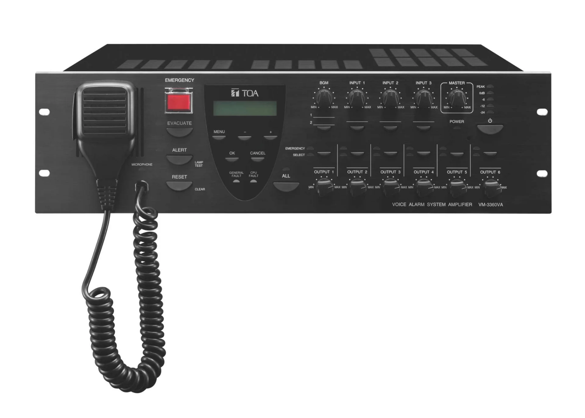 TOA VM-3360VA 6-zone Ana Sistem Power Amplifier 360W
