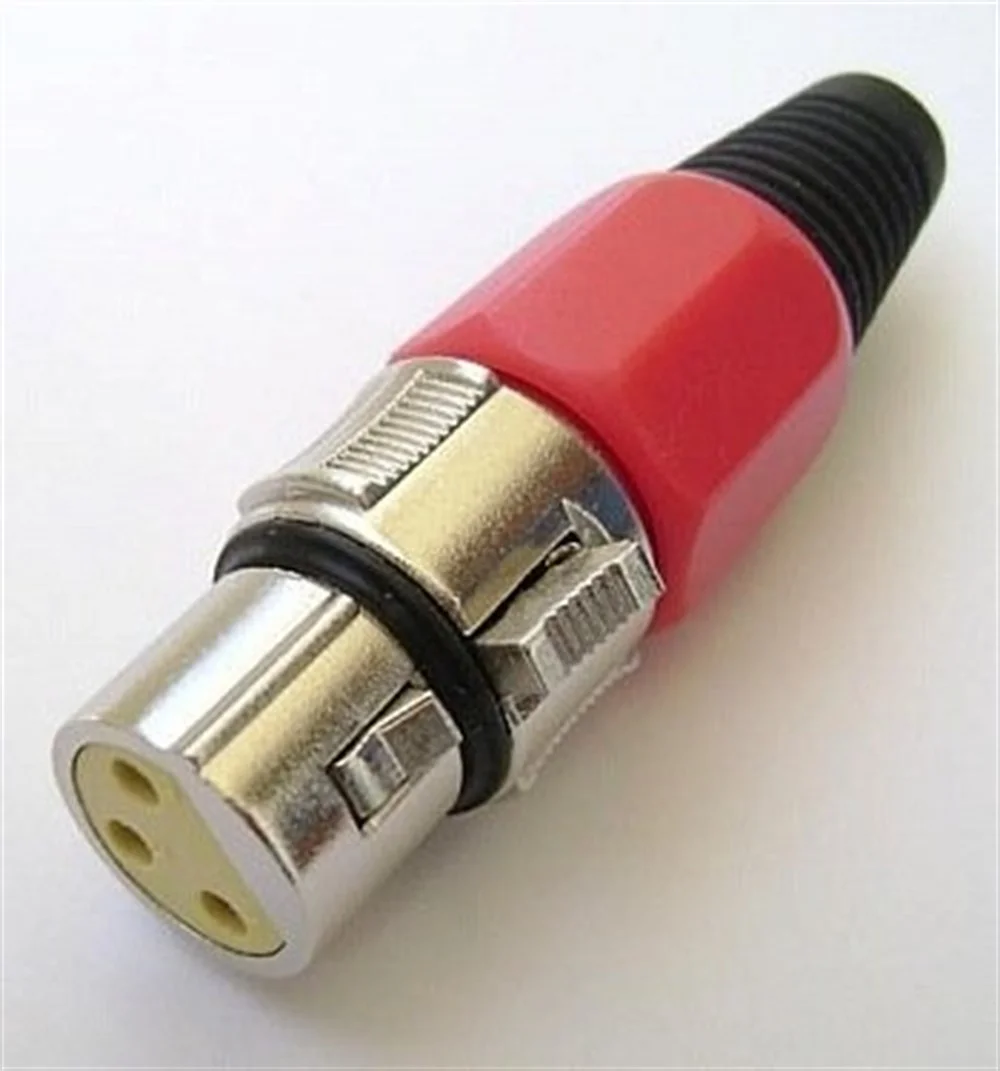TTAF 8200-3B 3 Pin Xlr Dişi Kablo Tip (Kırmızı)