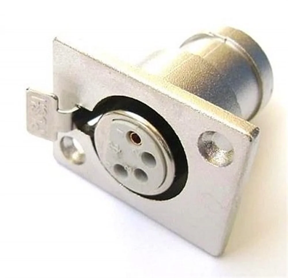 TTAF 8200-4A 4-pin Xlr Dişi şasi tip (Gri)