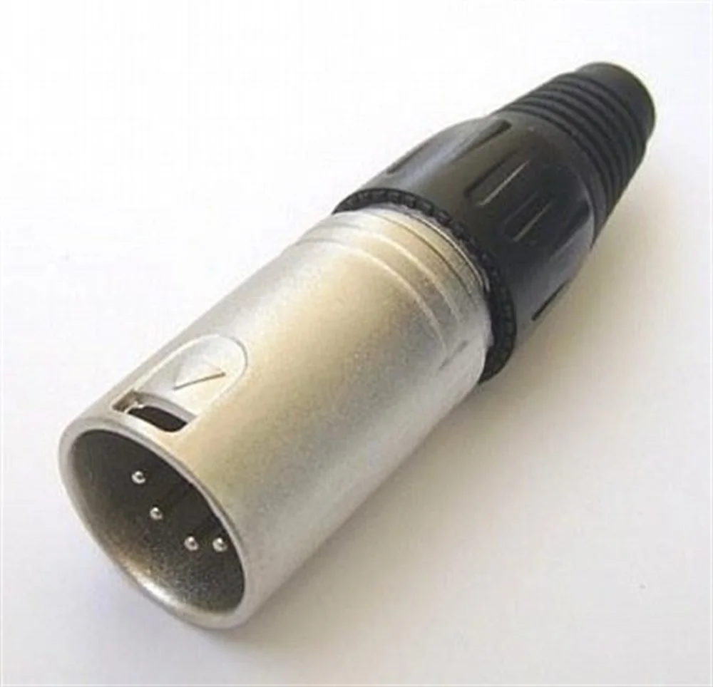 TTAF 8300-5B 5 Pin Xlr Erkek Kabloya Lehimli (Gri)