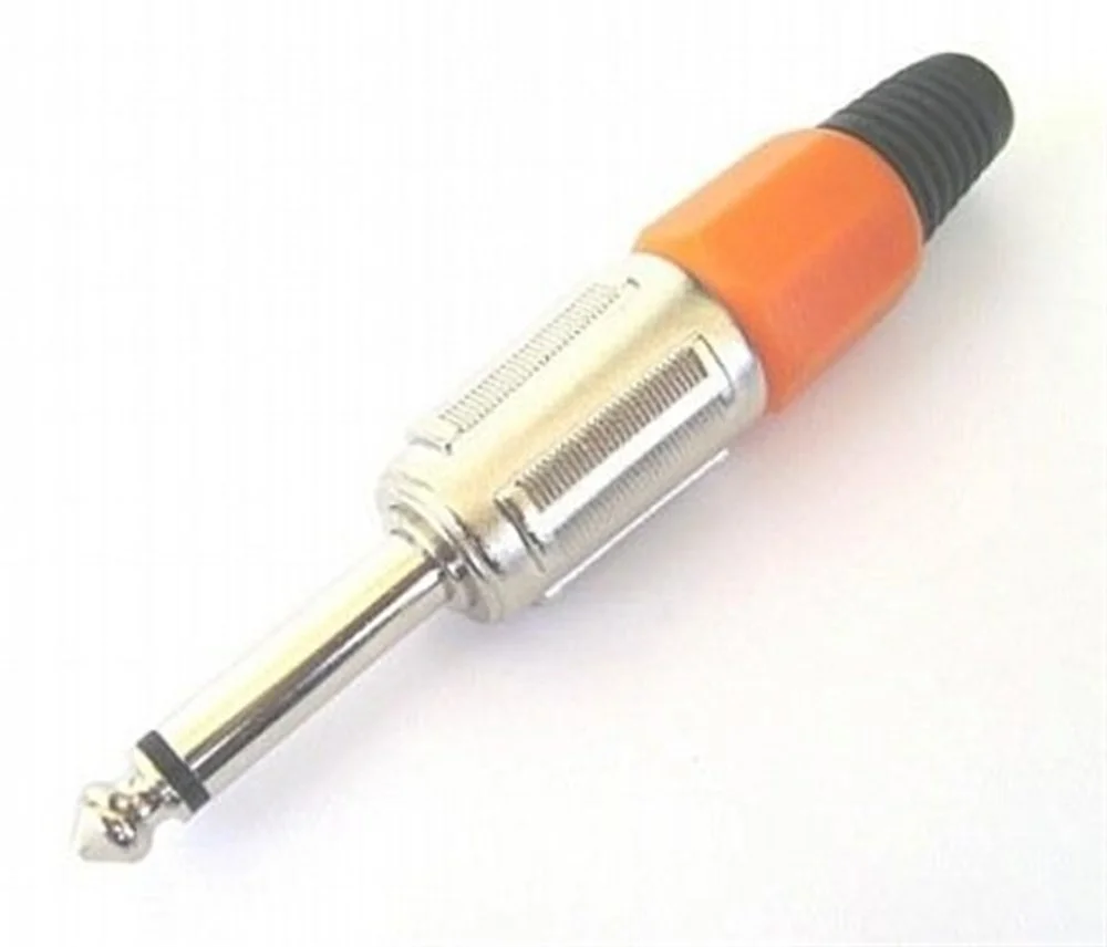 TTAF K-101 6.3mm Mono Erkek Jack (Turuncu) 1/4"