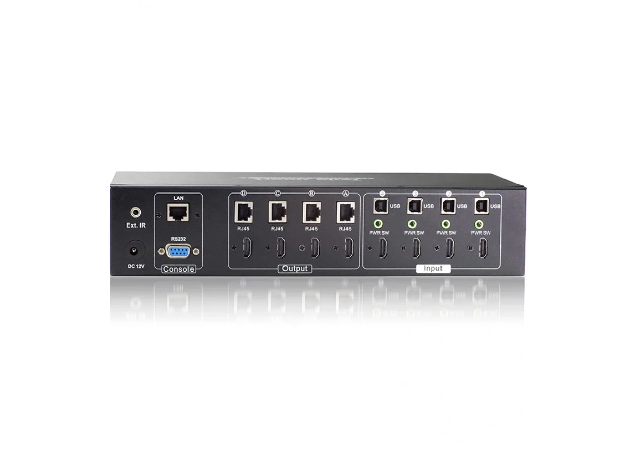 Tesla HME040410H 4x4 HDMI Matrix switcher ve KVM Extender