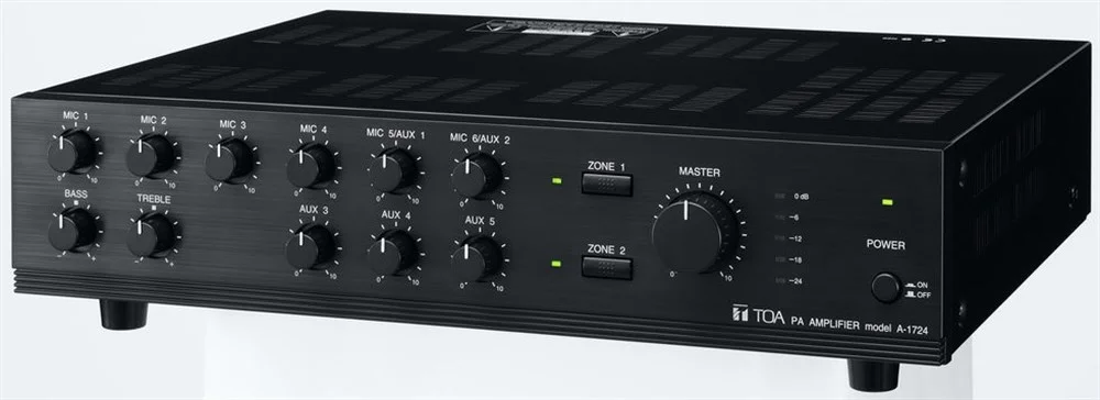 Toa A-1724 Er Mikser Amfi 240W/100V, 2-zone,