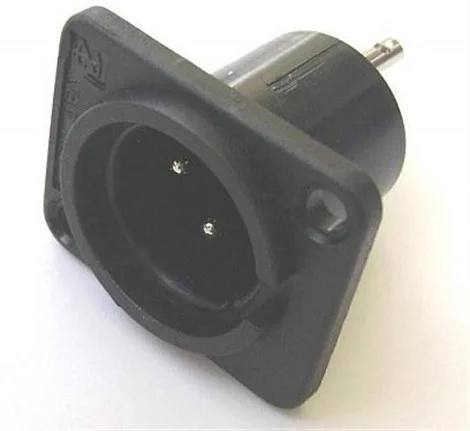 Ttaf 8400-3B 3-pin şasi tip Erkek XLR, Plastik Gövdeli