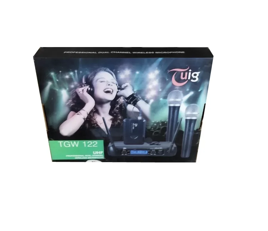 Tuig TGW-122 Çift Yaka Kablosuz Mikrofon Seti