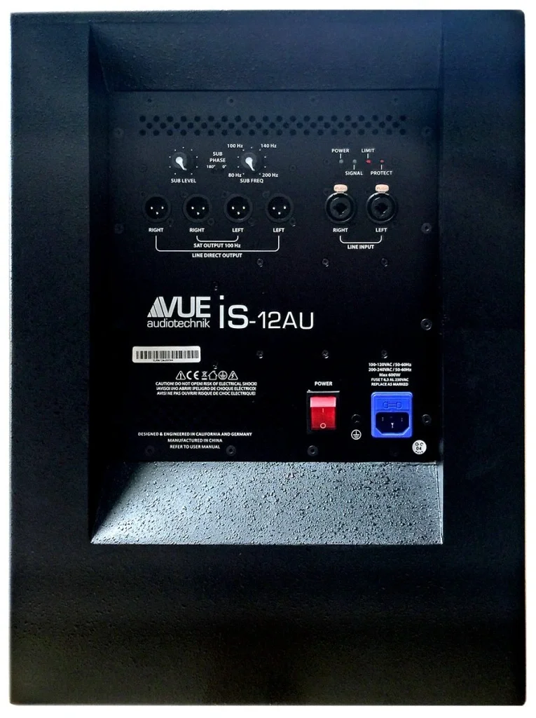 VUE audiotechnik is-12AU Aktif Subwoofer, 12" 400W 121 db