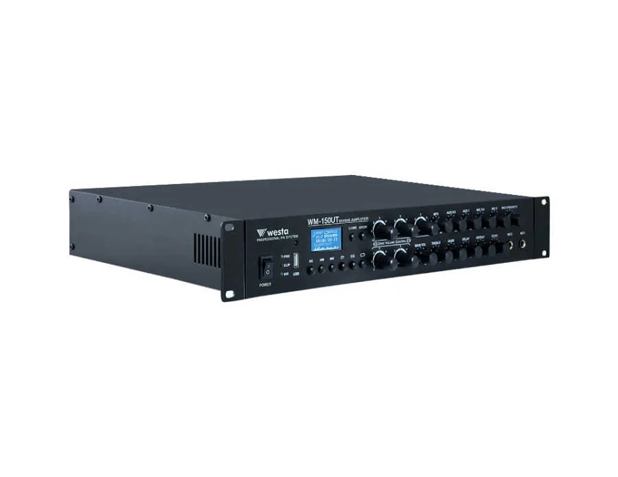 WESTA WM-150UT 150W/100V Mikser Amfi, 5-zone Bağımsız Ses Kontrolü Usb/Mp3/Wma