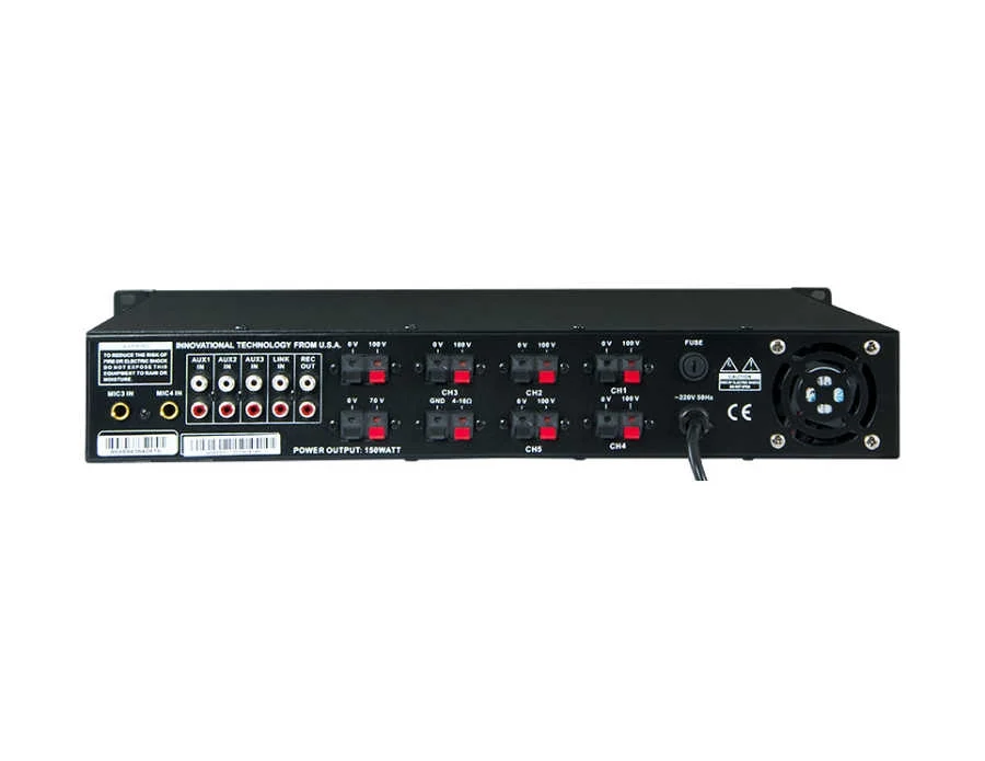 WESTA WM-450UT 450W/100V 5-zone Mikser Amfi with USB