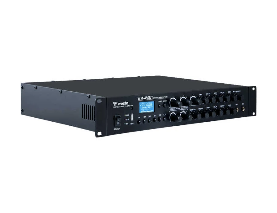 WESTA WM-450UT 450W/100V 5-zone Mikser Amfi with USB