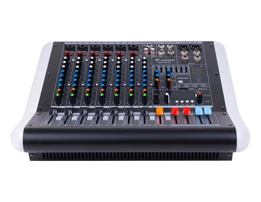 WESTA WM-8PMX 8-kanal 2x400W Powermixer USB Bluetooth