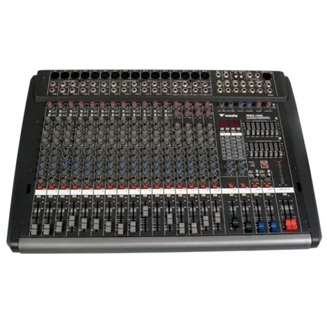 ****üretimden kalktı***** WESTA WMX-1600 2x700W 16 Girişli Powermixer, 8 Mic+2 Stereo,Usb Player