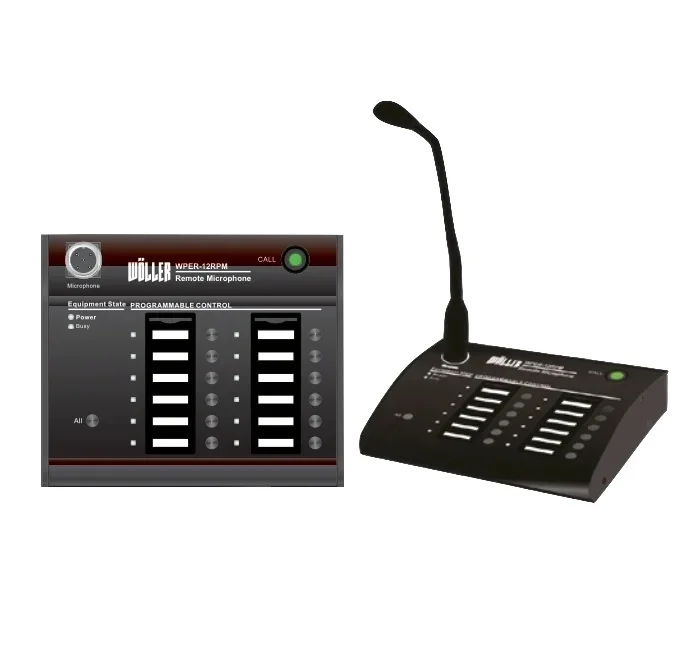 Wöller WPER-12RPM 12 Bölgeli EN54-16 Acil Anons Mikrofon Ünitesi