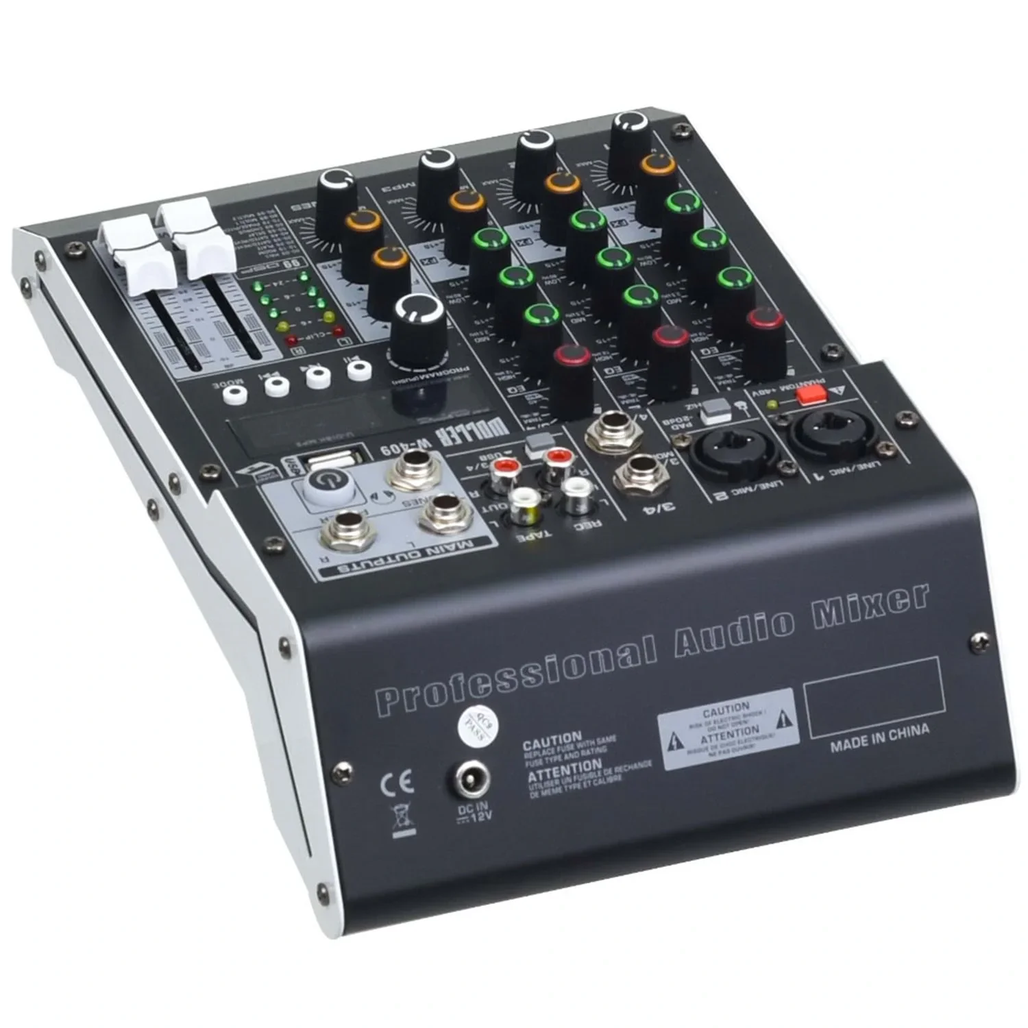 Wöller W-409 Analog Mikser 4 Kanal, USB/BT