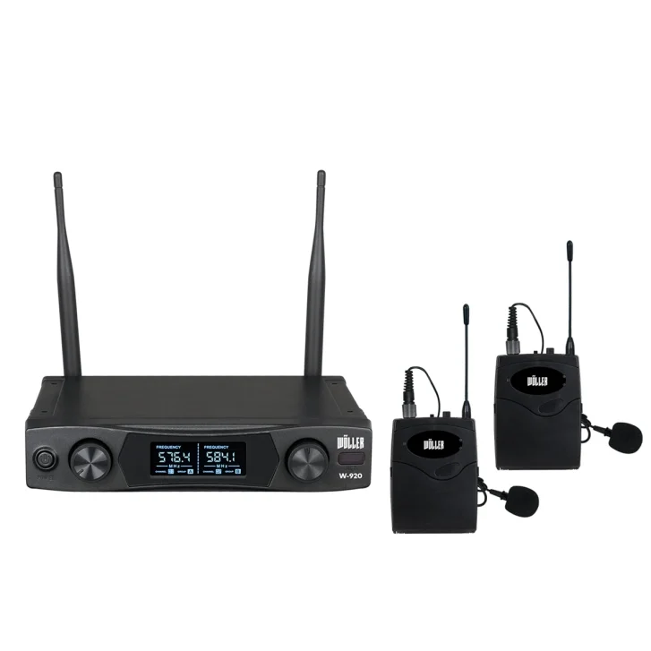 Wöller W-920YY Çift Yaka UHF Kablosuz Mikrofon Seti