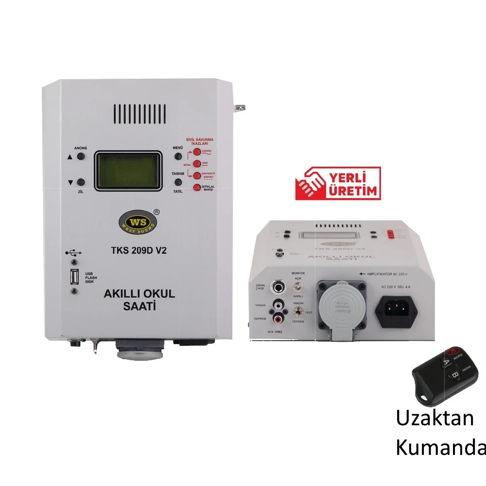 West Sound TKS 209D-V2 Dijital Okul Zili Duvar Montaj tip