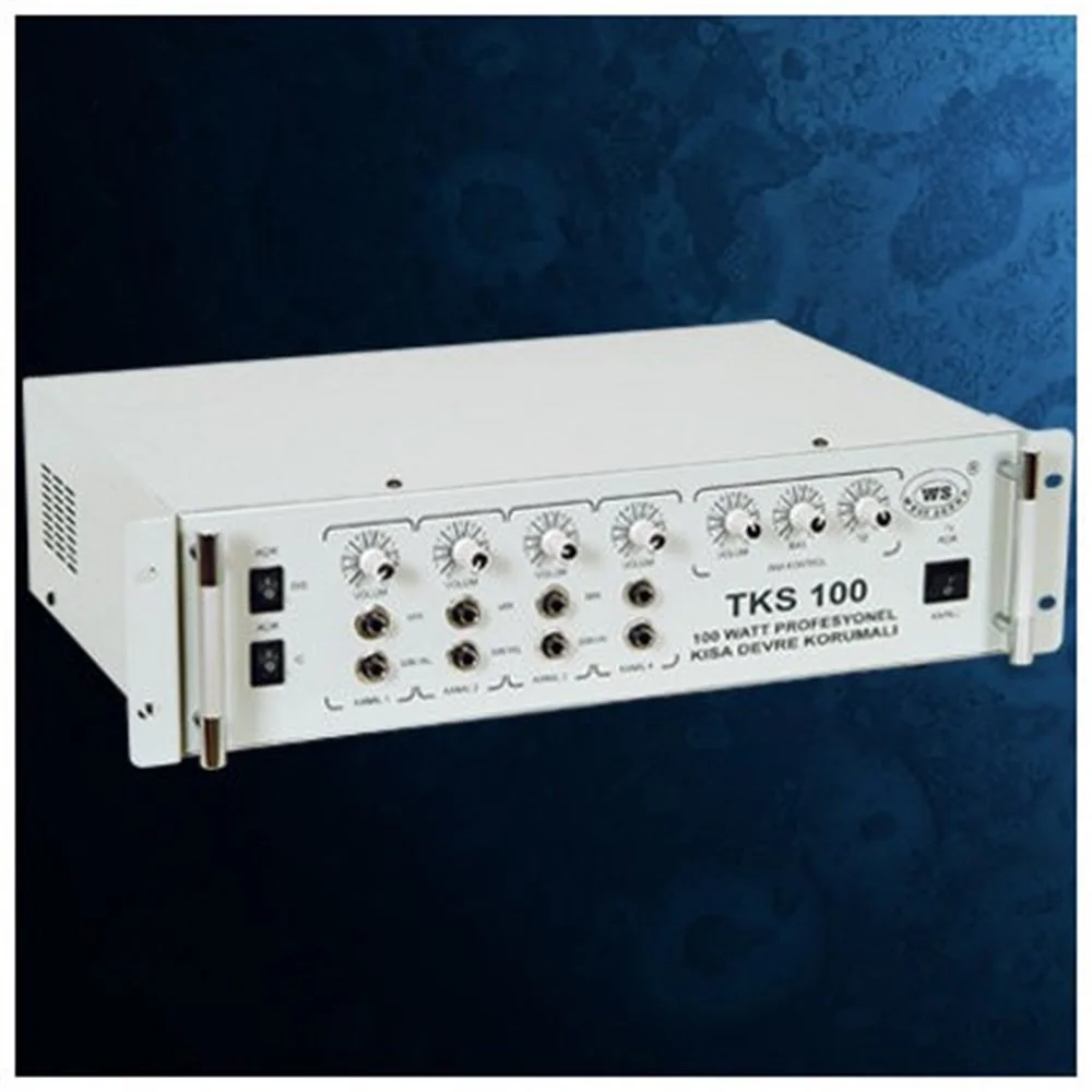 West Tks300 300W/4-ohm Mikser Amfi, 6 Mic/Line (İç Dış Anahtarlı)