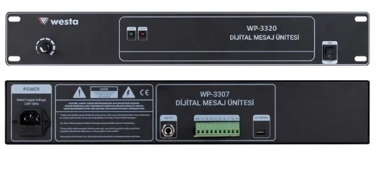 Westa WP-3320 Mesaj Kayıt Oynatma Ünitesi 10 Kontak