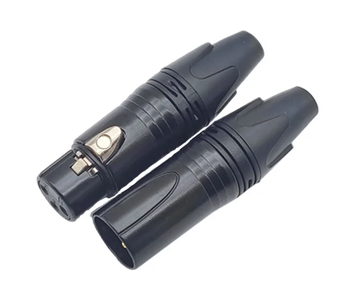 WIEL 3M-XLR Erkek Konnektör 3-pin / Siyah