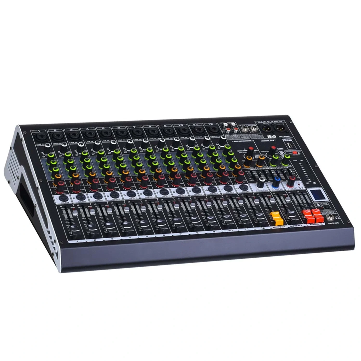 Wöller W12R1000 12 Kanal Power Mikser 2x500W, USB, Bluetooth