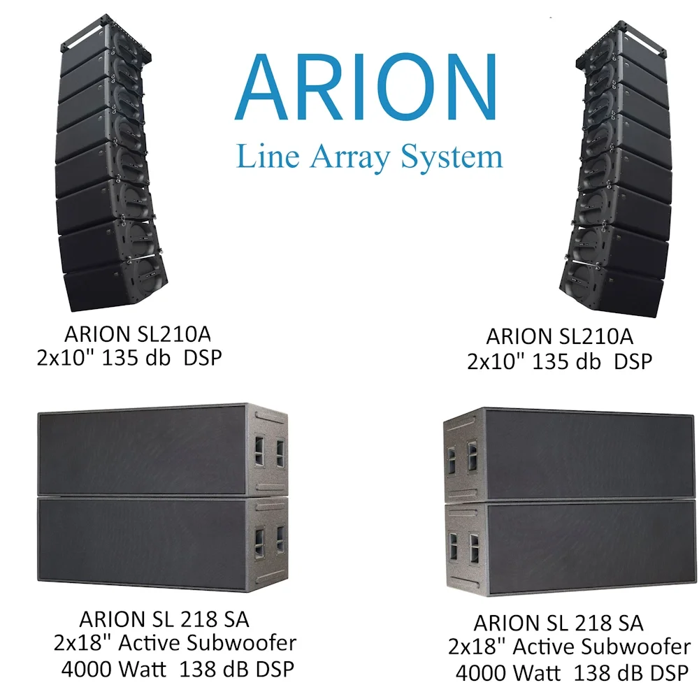 Work ARION SL218SA 2x18" DSP Aktif Subwoofer 138dB